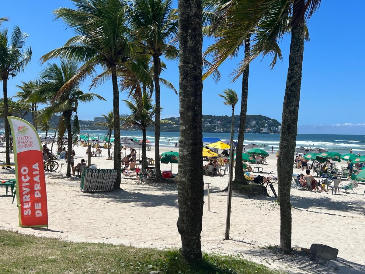 Hotel Ilhas Do Caribe - Na Melhor Regiao Da Praia Da Enseada Guarujá Exteriör bild